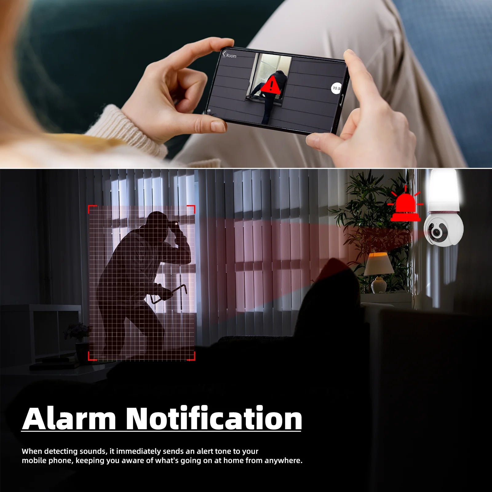 5MP 1/2/4PCS Bulb Camera Wifi 5G Color Night Vision 10X Digital Zoom Surveillance Camera Twoway Audio E27 Camera Waterproof IP66